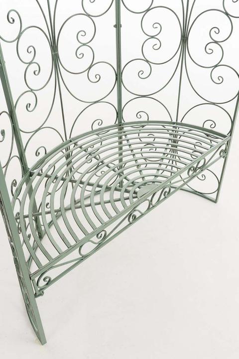 Produktbild Swisshandel24 Halbpavillon Rosie mit Sitzbank, antik-grün (58 cm, 120 cm)