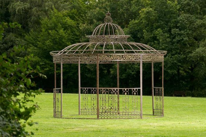 Produktbild Swisshandel24 Luxus Pavillon Romantik rund 350 cm bronze (350 cm, 350 cm)