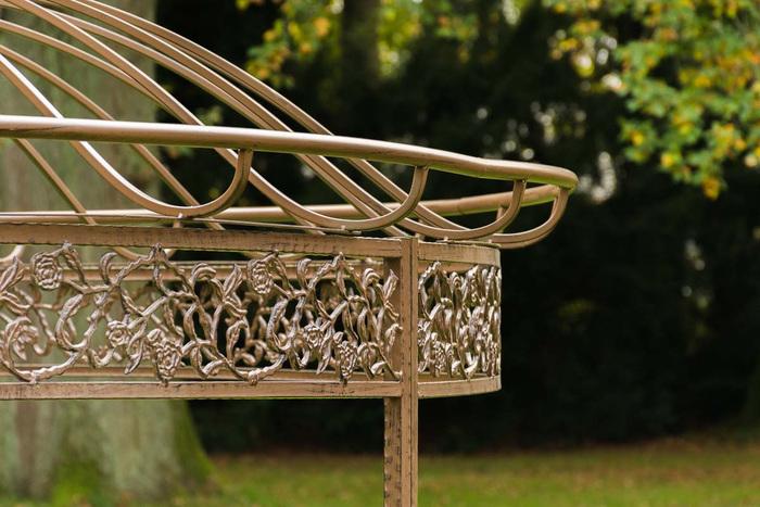 Produktbild Swisshandel24 Luxus Pavillon Romantik V2 rund 350 cm antik braun (350 cm, 350 cm)