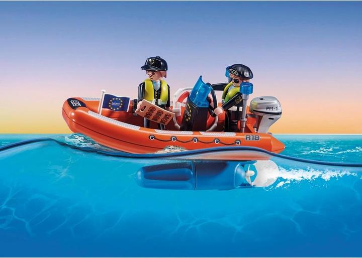 Actual product image Playmobil Large container ship with customs boat (70769, Playmobil City Action)