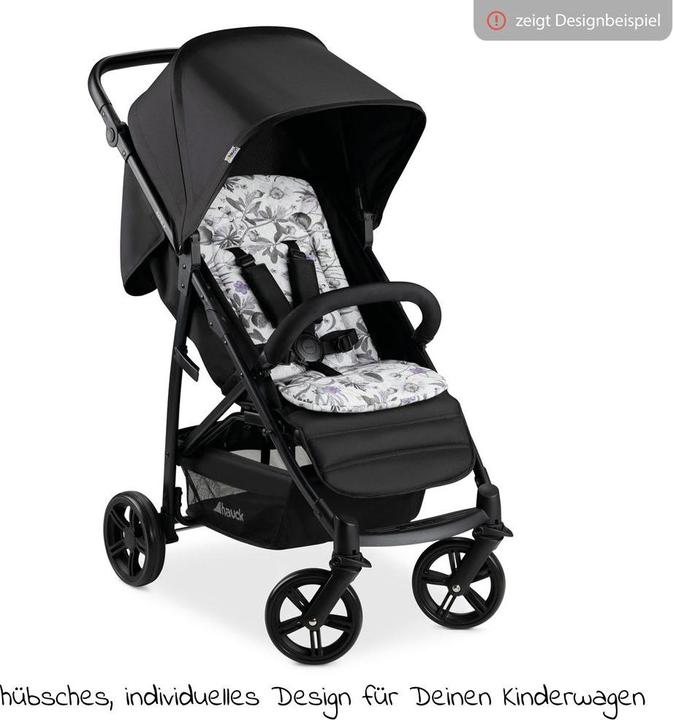 Produktbild Hauck Pushchair Seat liner Floral Grey