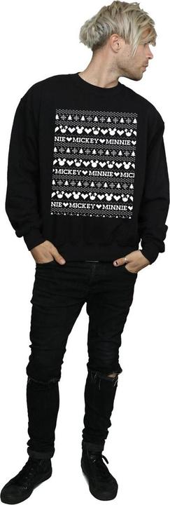 Immagine prodotto Disney Mickey And Minnie Christmas Fair Isle Felpa Uomo (XL)