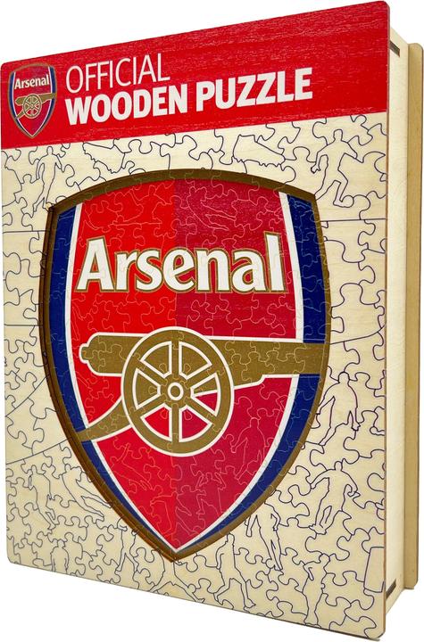 Actual product image Iconic Arsenal FC - Logo - Wooden Puzzle Size M (270 pieces) (270 pieces)