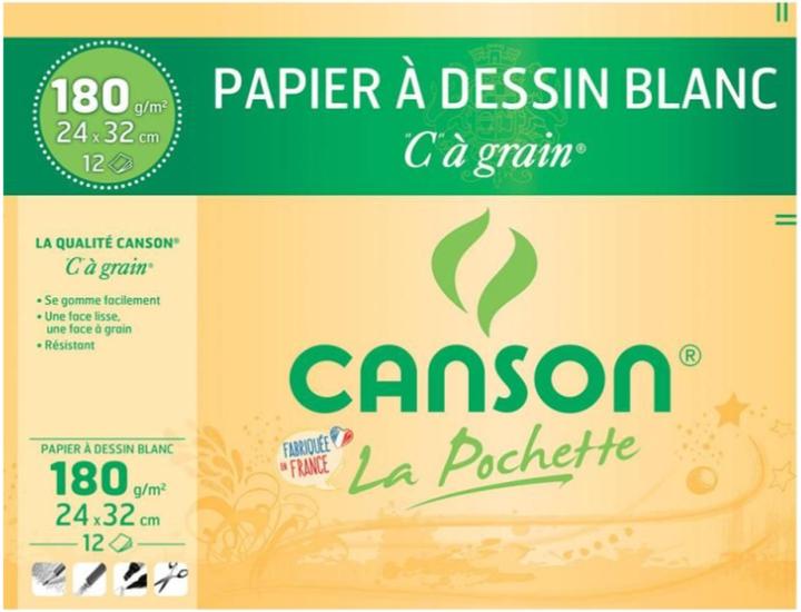 Produktbild Canson Zeichenpapier "C" … Grain, DIN A3, 180 g/qm (A3, Blanko, Kein Einband)