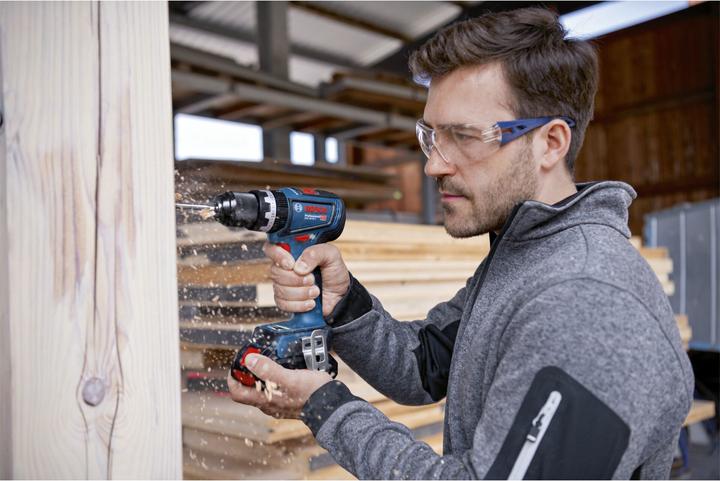 Productafbeelding Bosch Professional Accu klopboormachine GSB 18V-90 C Professional, 18Volt, blauw/zwart, 2x Li-Ion accu 4.0 (Oplaadbare batterij)
