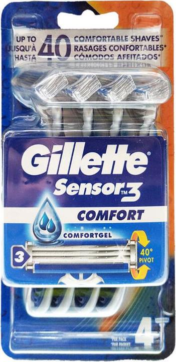 Image du produit Gillette Capteur 3 razor 4 1u Comfort.