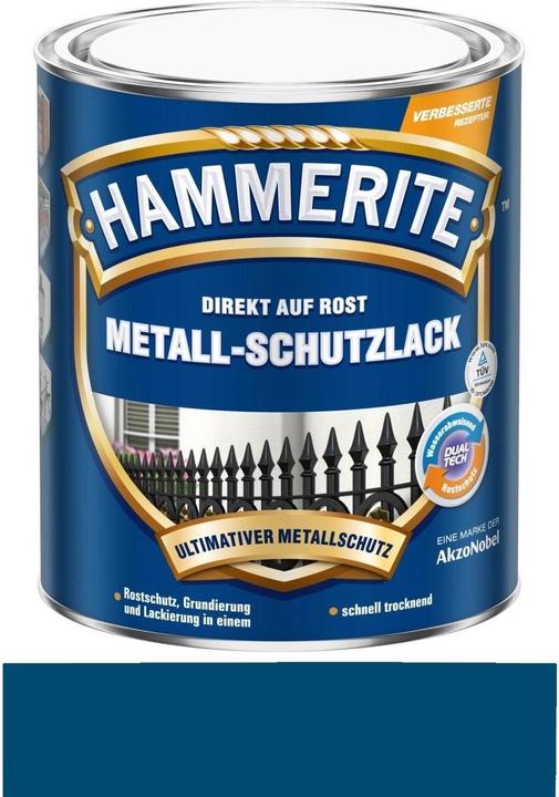 Immagine prodotto Hammerite Lacca protettiva per metalli ad alta brillantezza (250 ml, Blu)