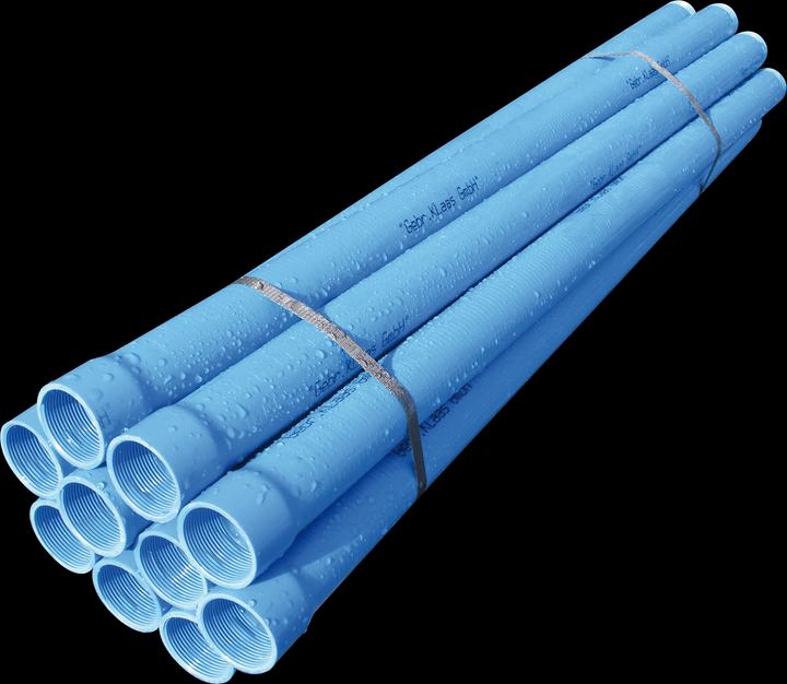 Produktbild Bevo Filterrohr PVC-U 1 1/4" Innengewinde x Aussengewinde 0,3 mm Blau 1m