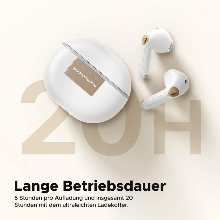 Productafbeelding Soundpeats Oortelefoon Air 3 Deluxe HS TWS (wit) (ANC, 5 h, Draadloze)