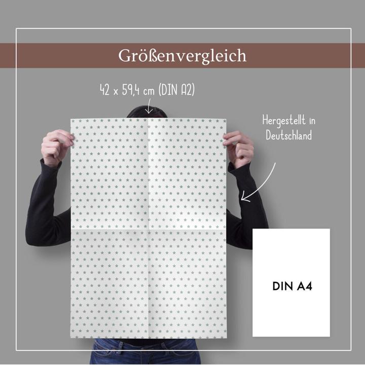 Produktbild Dabelino Geschenkpapier-Set für Sterne (mint-grü (Geschenkpapier, 4 x)