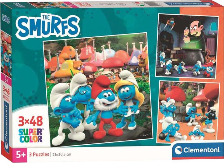 Image du produit Clementoni 3x48 pièces - Les Schtroumpfs