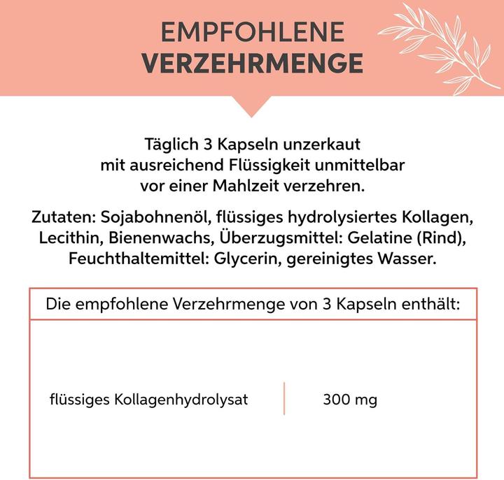 Nutritional values and ingredients Eltabia Collagen capsules (200 Piece, Capsules)