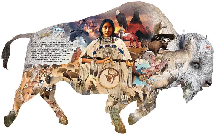 Produktbild Sunsout Puzzle 1000 pieces The White Buffalo (1000 Teile)