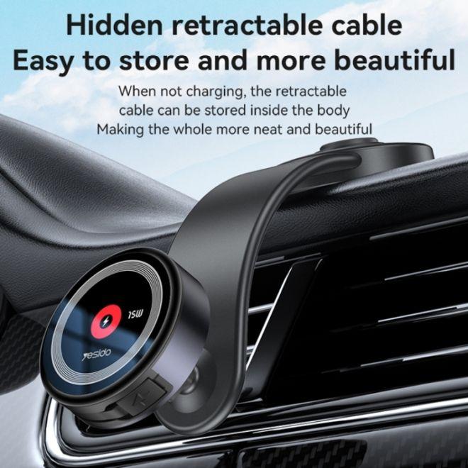Produktbild Yesido C314 Auto Halterung mit Wireless Charging