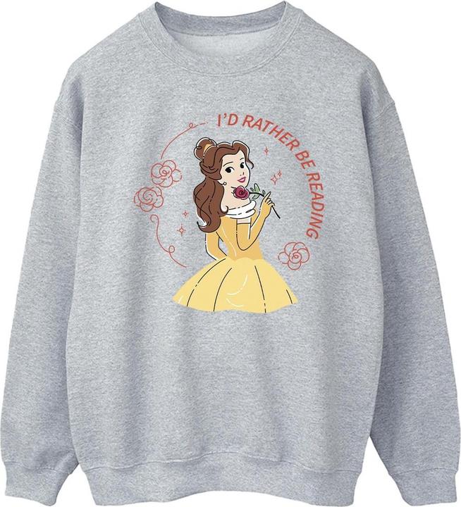 Disney Die Schöne und das Biest I'd Rather Be Reading Baumwolle Sweatshirt