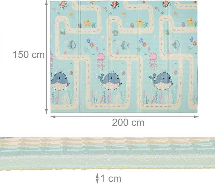 Productafbeelding Relaxdays Tappeto gioco (200 x 150 x 1 cm)