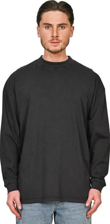 Actual product image Casual Classics Mens Acid Wash Combed Ringspun Cotton Extended Neckline Oversized Long-Sleeved T-Shirt (3XL)