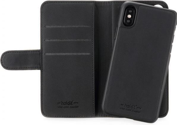 Produktbild OEM Wallet Case Magnet Black for iPhone X/Xs (Apple iPhone X, Apple iPhone XS)