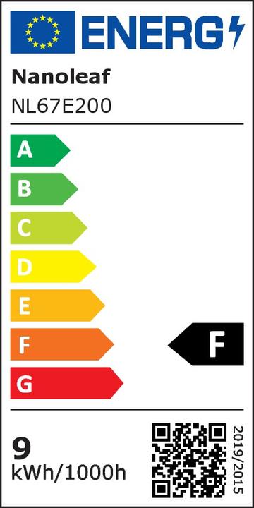 Energie-Label Nanoleaf Matter Smart Bulb (E27, 8.50 W, 806 lm, 1 x, F)