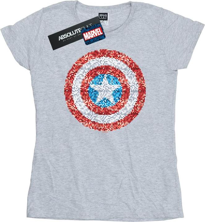 Captain America Pixelated Shield TShirt (XXL)