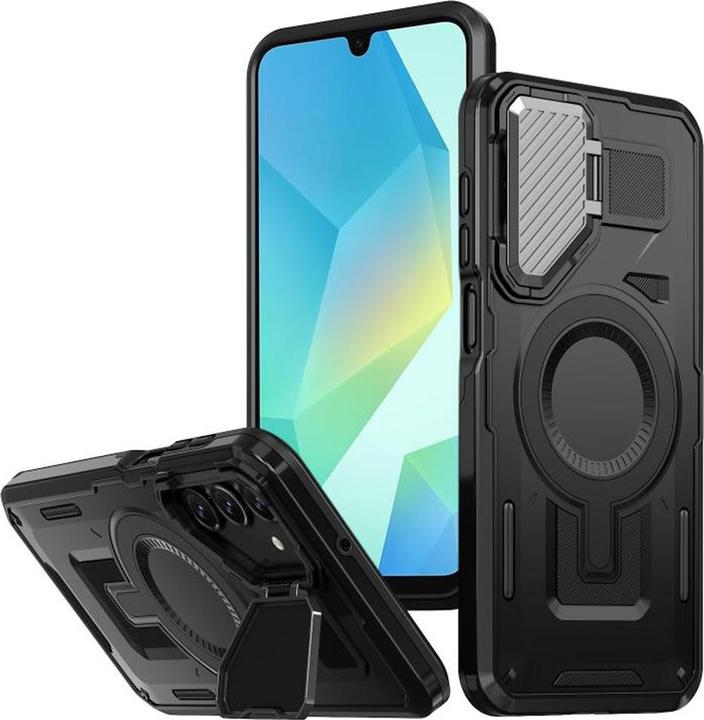 Produktbild Techsuit - CamVault MagSafe - Samsung Galaxy A16 4G / A16 5G - Black (Samsung Galaxy A16, Samsung Galaxy A16 5G)