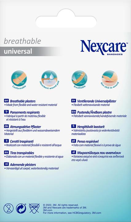 Produktbild Nexcare Breathable Universal Pflaster (40 x)