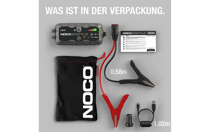 Actual product image Noco GB40 genius BOOST (1000 A, 2150 mAh)
