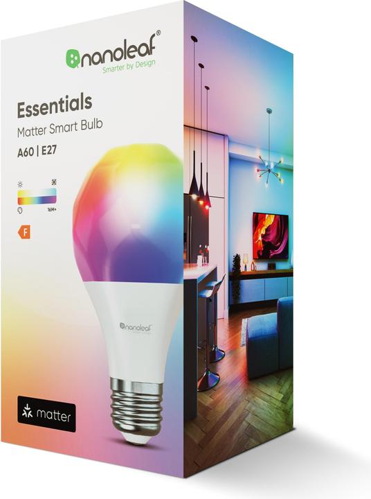 Produktbild Nanoleaf Matter Smart Bulb (E27, 8.50 W, 806 lm, 1 x, F)