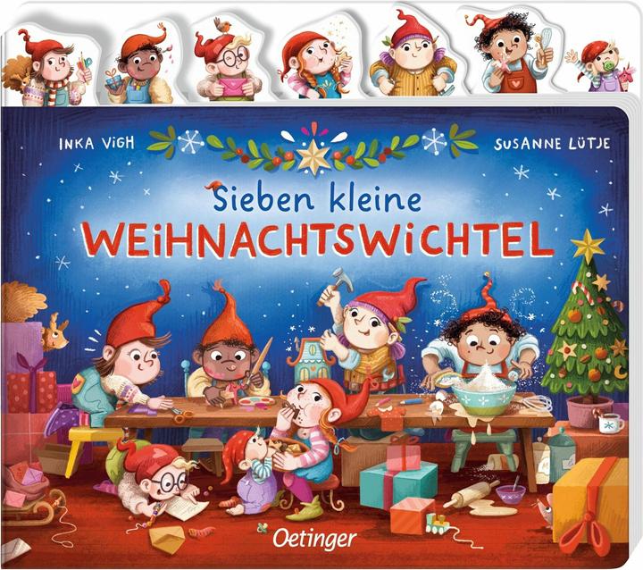 Actual product image Seven little Christmas elves (German, Susanne Lütje, 2024)