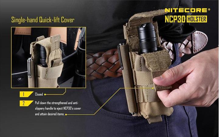 Actual product image Nitecore Nylon holster NCP30 - black