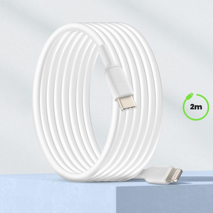 Actual product image Belkin Lightning - USB C (2 m, USB 3.2 Gen 1, 60 W)