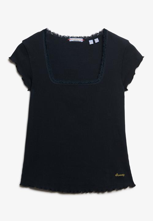 Actual product image Superdry Essential Square Neck S/s Tee (12)