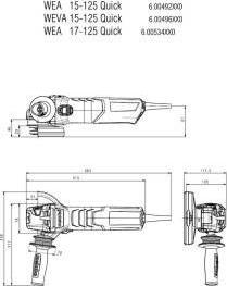 Image du produit Metabo Broyeur d'angle WEA 17-125 Quick Carton (125 mm)