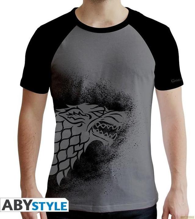 Actual product image ABYstyle GAME OF THRONES - Tshirt Stark man SS grey black - premium (M)