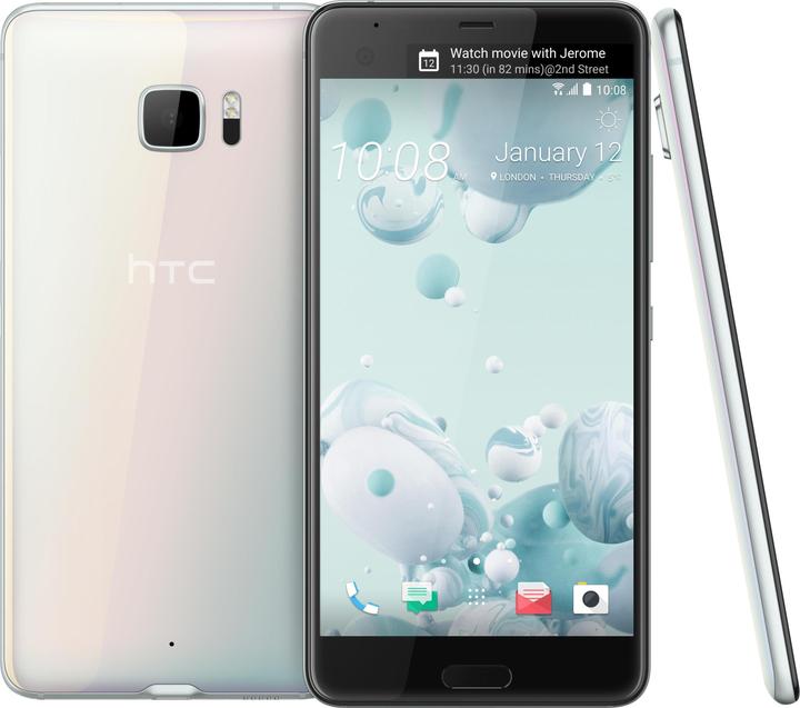 HTC U Ultra (64 GB, Ice White, 5.70", Single SIM, 12 Mpx, 4G)