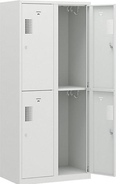 Produktbild eurokraft basic Spind, 4 Abteile, Breite 800 mm (80 cm, 180 cm)