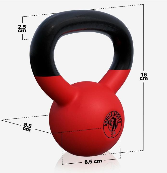 Produktbild Gorilla Sports Kettlebell (2 x 2 kg)