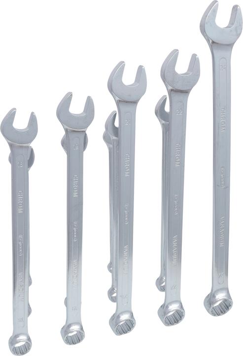 Produktbild KS Tools Ringmaulschlüssel-Satz XL, 15° Gabelstellung, 11 Teile, 12 - 24 mm (12 mm, 14 mm, 16 mm, 18 mm, 22 mm, 13 mm, 15 mm, 17 mm, 19 mm, 21 mm, 24 mm)