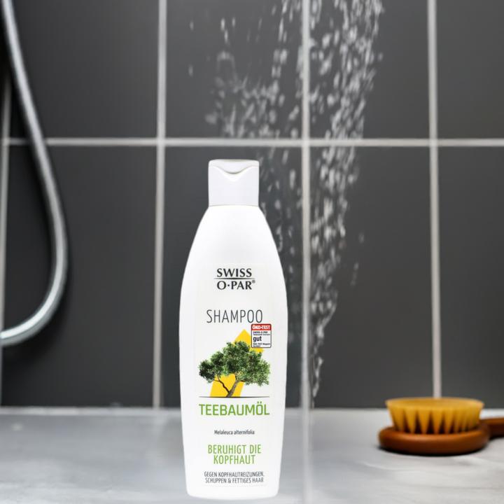 Produktbild Axisis SWISS O-PAR Shampoo Teebaumöl, 250 ml Shampoo (250 ml, Flüssiges Shampoo)