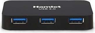 Actual product image Hamlet 4-port 5 Gbps usb 3.0 hub (USB-C, 4 Ports)