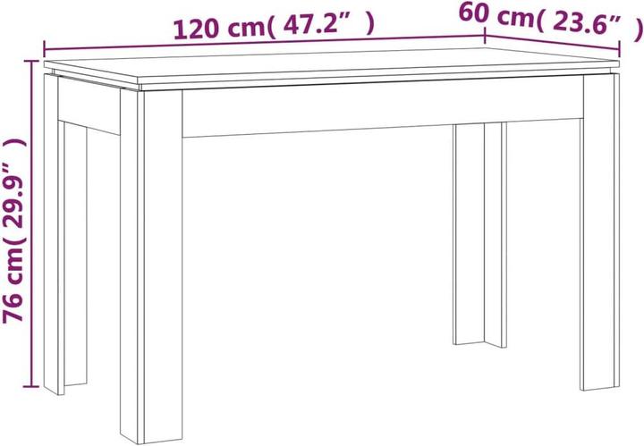 Produktbild VidaXL Leilani (120 x 60 x 76 cm)