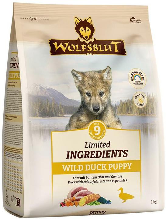 Wolfsblut Limited Ingredients Puppy Wild Duck for dogs 1 kg (Puppy + kitten, 1 pcs., 1000 g)