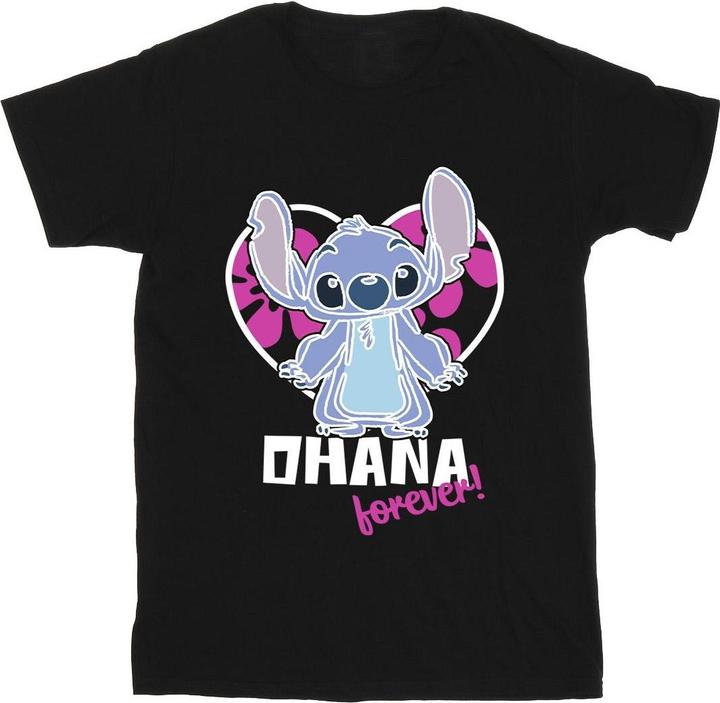 Disney Lilo And Stitch Ohana Forever Heart TShirt