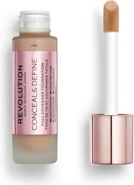 Actual product image Makeup Revolution Conceal and Define Foundation F10