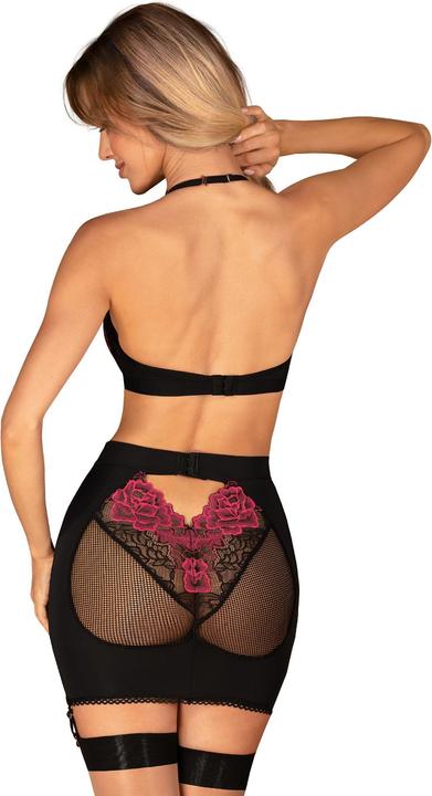 Actual product image Obsessive Rosenty Top & Rock Schwarz/Lila (M/L)