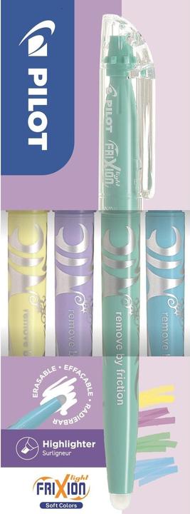 Produktbild Pilot Frixion Light soft x4 gelb, violett, grn, blau - Wallet (Gelb, Violett, Grün, Blau, 3.30 mm, 4 x)