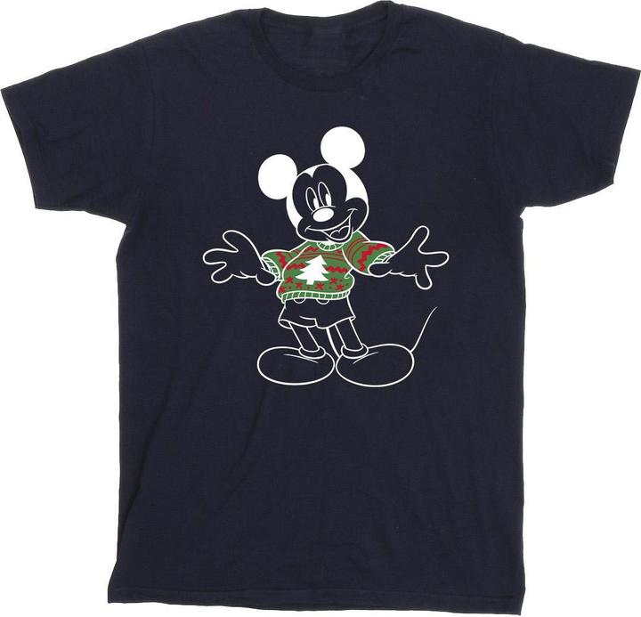 Disney Mickey Mouse Xmas Jumper TShirt (L)