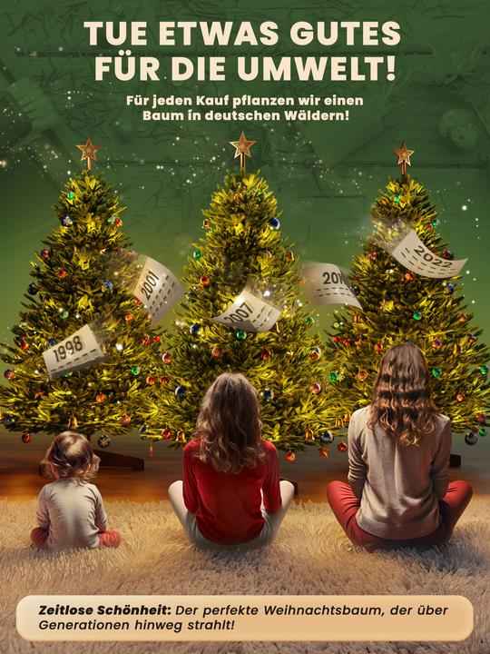 Produktbild Artitree Weihnachtsbaum 150 cm mit FSC-Holzständer (150 cm)