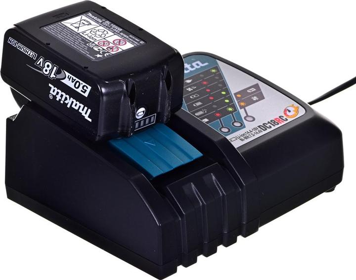 Immagine prodotto Makita DUB 185 RT1 Soffiatore a batteria 18 V + 1x batteria 5,0 Ah + caricabatterie (Batteria ricaricabile, Soffiafoglie)