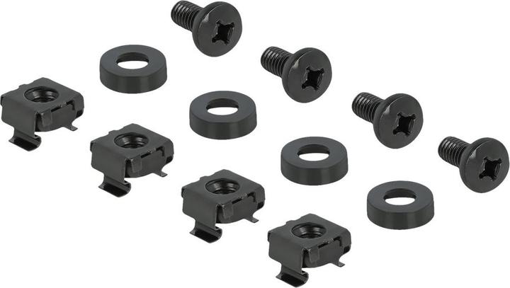 Produktbild Delock 48,30cm (19") Hutschienenpanel 2 HE schwarz